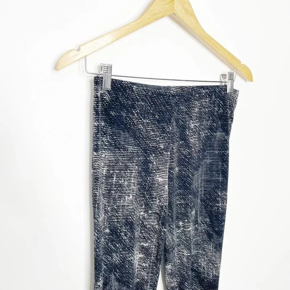 Clara Sun Woo Signature Straight Leg Pant black gray elastic pull on Womens S - Picture 6 of 9